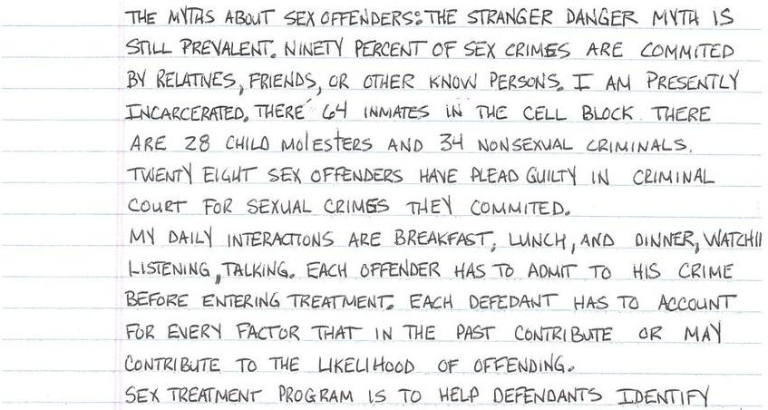 Myths About Sex Offenders