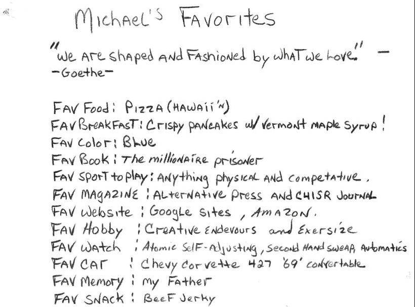 Michael's Favorites