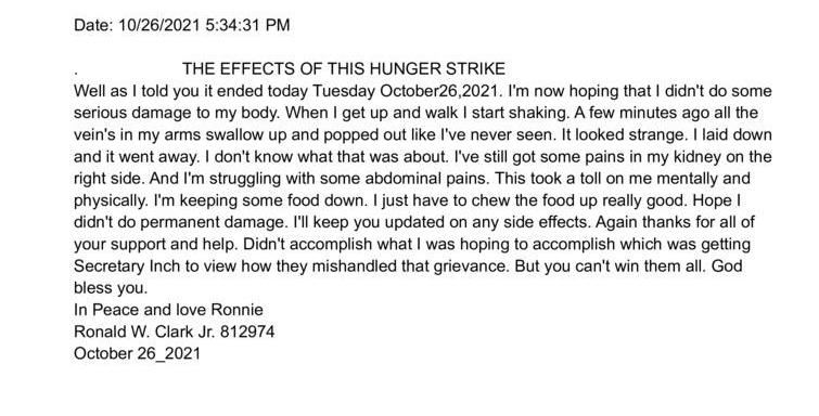 The Effects of This Hunger Strike